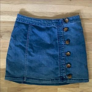 Free people denim skirt